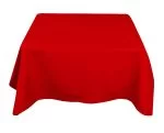 45 x 45''Red Polyester Tablecloth
