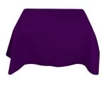 45 x 45''Purple Polyester Tablecloth