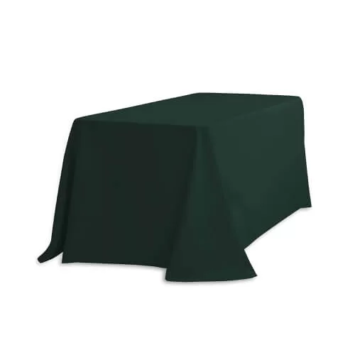 70″ x 90″ Forest Green Polyester Tablecloth