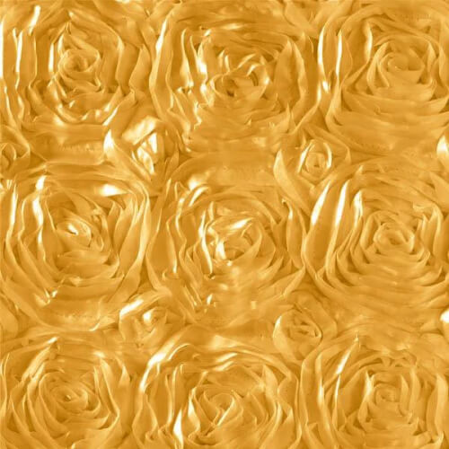 Gold Rosette Fabric 1M