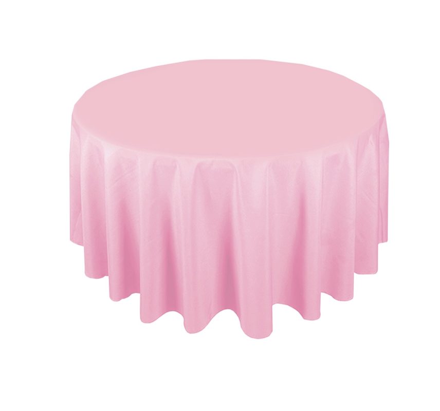 bistr pink round tablecloth