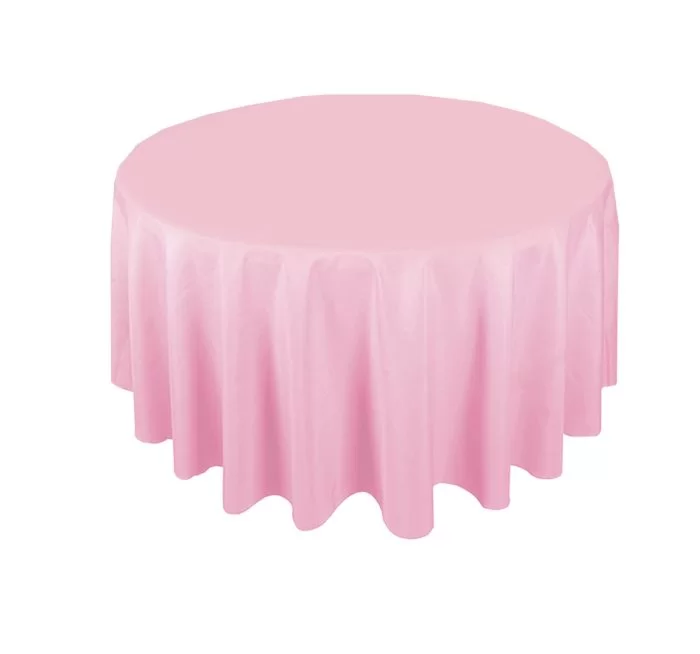 bistr pink round tablecloth 1