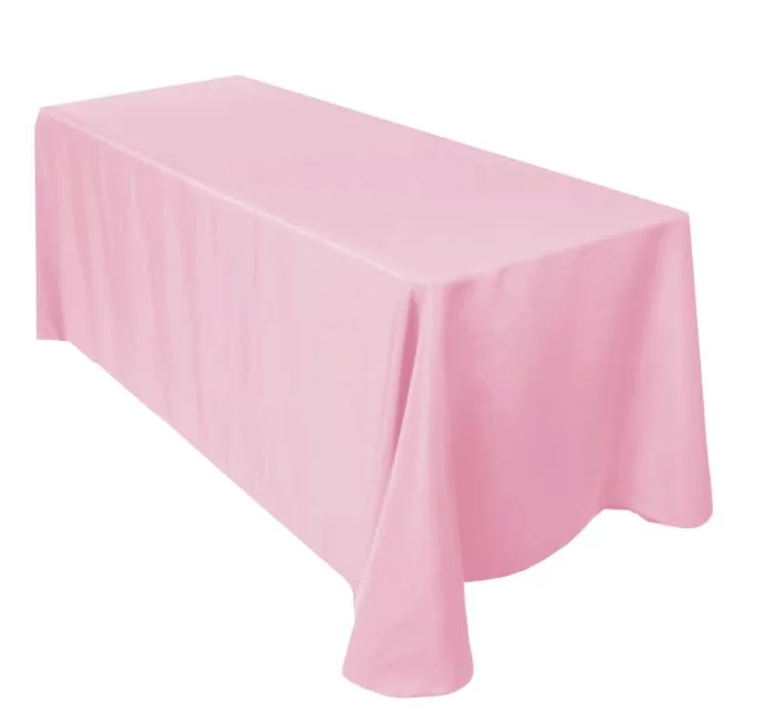 bistretch pink rectangular tablecloth