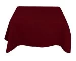 70'' x 70'' Burgundy Seamless Polyester Tablecloth