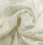 6FT Ivory Crushed Velvet Fitted Tablecloth