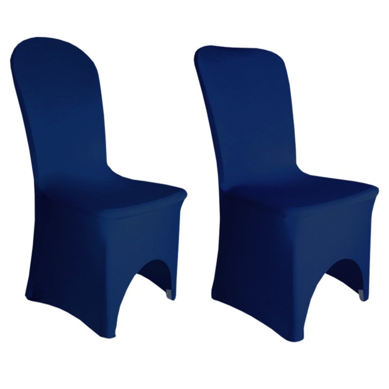 navy blue spandex chair cover