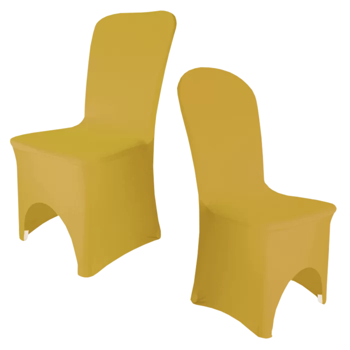 Gold Spandex Chair Covers - Image 1
