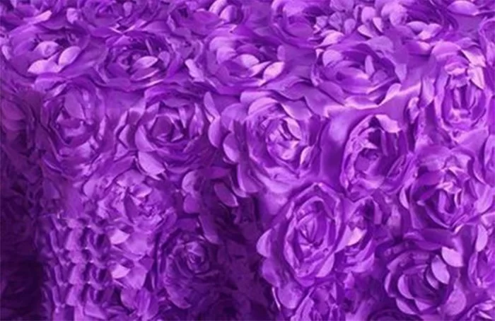 4FT X 6FT (120CM X 180CM) Purple Rosette Backdrop - Image 1