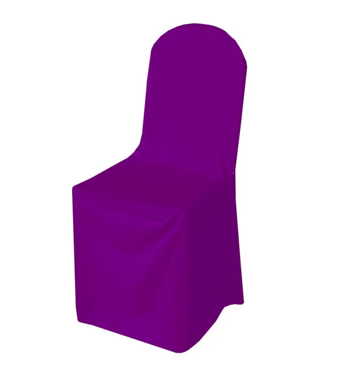 Purple Polyester Chair Cover (Round Top) - Image 1