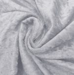 6FT Silver Crushed Velvet Fitted Tablecloth