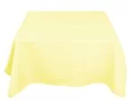 70" x 70'' Ivory Polyester Tablecloth
