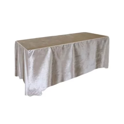 Fitted Crushed Velvet Tablecloth