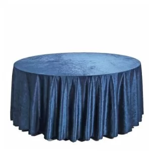 Round Crushed Velvet Tablecloth