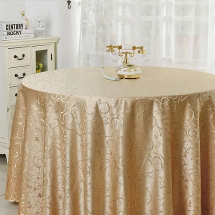 Round Jacquard Tablecloth