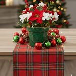 12 x 80'' Tartan Red Table Runner