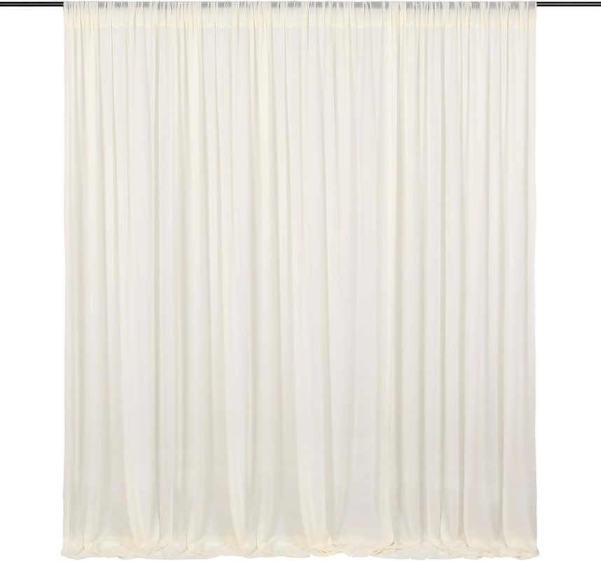 ivory chiffon backdorp