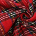 Red Tartan Traditional Scottish Square Tablecloth
