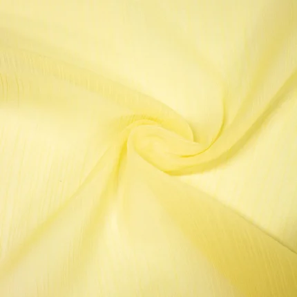 Light Yellow Chiffon Fabric 1M