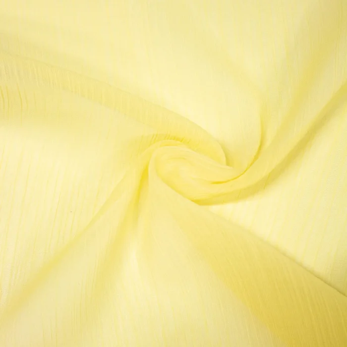 Light Yellow Chiffon Fabric 1M - Image 1